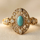 Turquoise Zirconia Ring