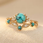 Bohemian Turquoise Ring Set