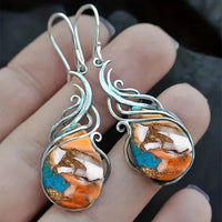 Vintage Gemstone Drop Earrings