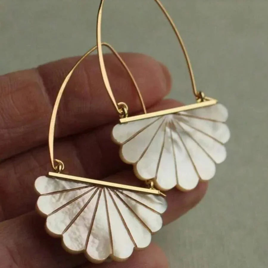 Vintage Boho Style Faux Pearl Decor Artistic Bridal Earrings