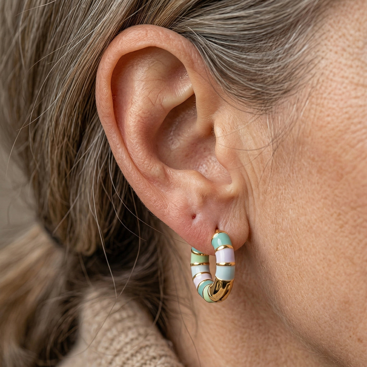 Boho Teardrop Minimalist Hoop Earrings