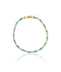 Timeless Gold Natural Turquoise Bracelet