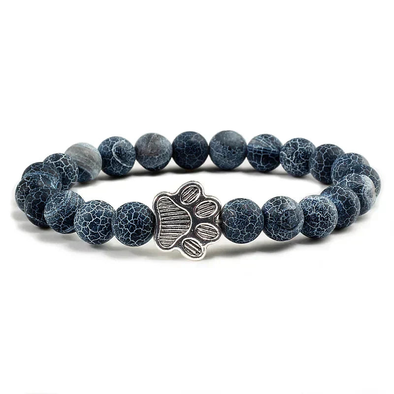 Bracelet with beaded paws