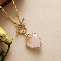 Elegant Love Bound Gold Plated Chain Necklace