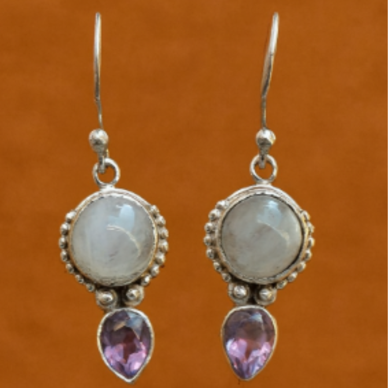 Denise moonstone earrings