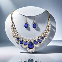 Maevina Zafiros Gold Jewelry Set