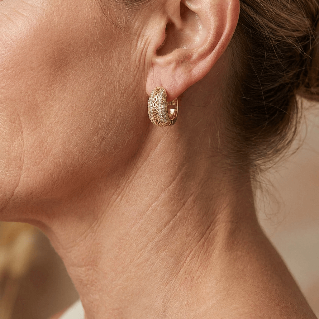 Gold Plated Bohemian Turquoise Bead Earrings