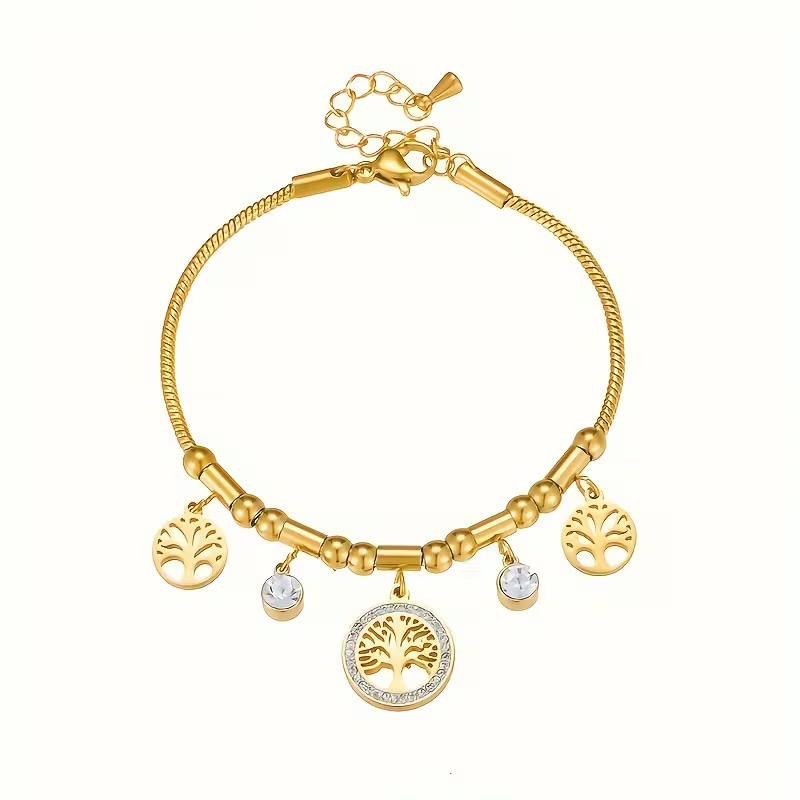 Charm Drop Tree Bracelet
