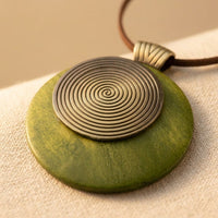 Mossstone Talisman Pendant