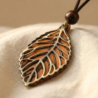 Boho Chic Vintage Faux Leather Pendant
