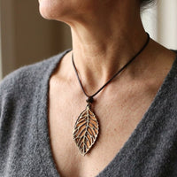 Boho Chic Vintage Faux Leather Pendant