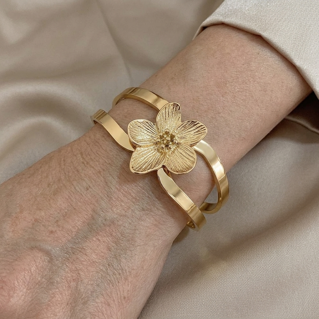 Gold Plated Stainless Steel Bangle
