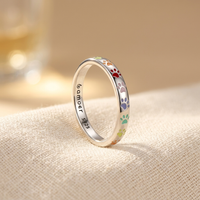 Sterling silver ring with paw-shaped design