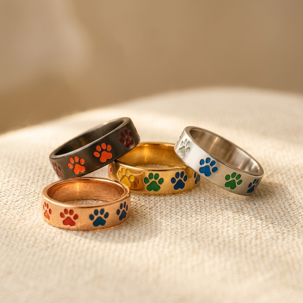 Rotating paw stress ring